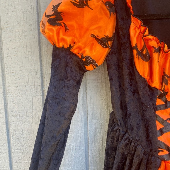 Halloween Witch Hoop Dress with Matching Hat - Picture 10 of 16